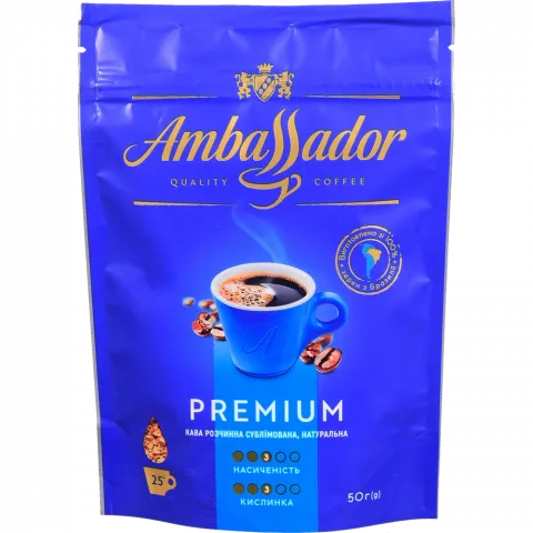 Кава Ambassador 50 г пак.