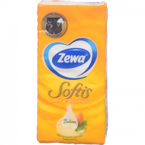 Хустинки нос. Zewa 9 шт. Softis Soft and Sensitive