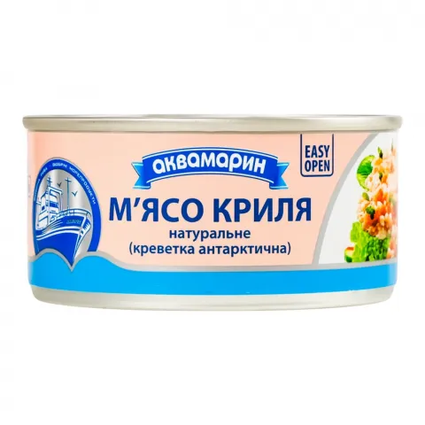 Конс М`ясо Криля Аквамарин 185 г з/б ключ нат.