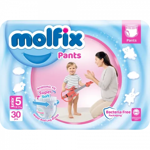 Підг.-трусики Molfix 30/24 шт. Twin Junior 5 (12-17 кг)