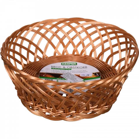 Кошик Kesper плетений круглий 28x11 см пластик