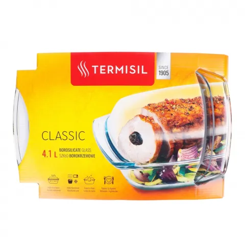 Кастрюля TERMISIL PNSP410A 4,1 л прямокутна класична ж/с И033 (Польща)