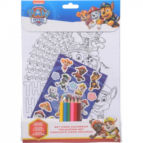 Набір розмальовок з наліпками та олівцями Paw patpol 6861242