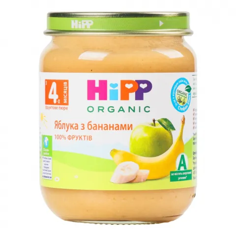 Пюре Hipp 125 г Яблуко, банан 4210