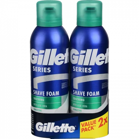 Піна д/гоління Gillette 200 мл 2 шт. Series Заспокійлива