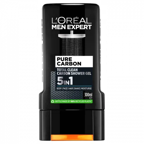 Гель д/душу L`oreal 300 мл Мен Експерт Тотал Клін 5в1