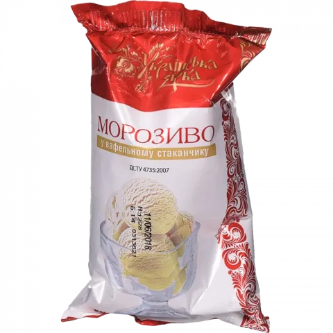 Морозиво Українська зірка 60 г у ваф. стак.