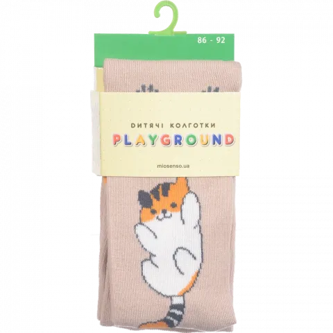 Колготки дит. Playground 0200 Kitten2 св.бежевий, р. 086