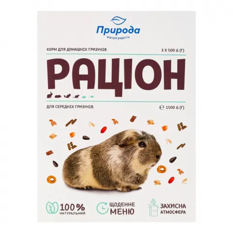 Корм д/середніх гризунів Раціон 1,5 кг