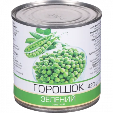 Конс Горошок зелений 420 г з/б