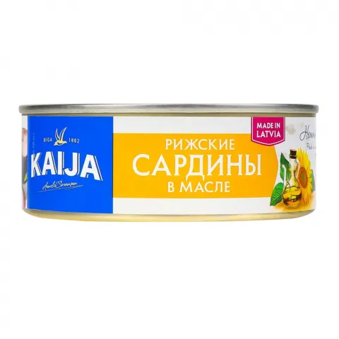 Конс Сардина Kaija 240 г з/б в/о Ризька