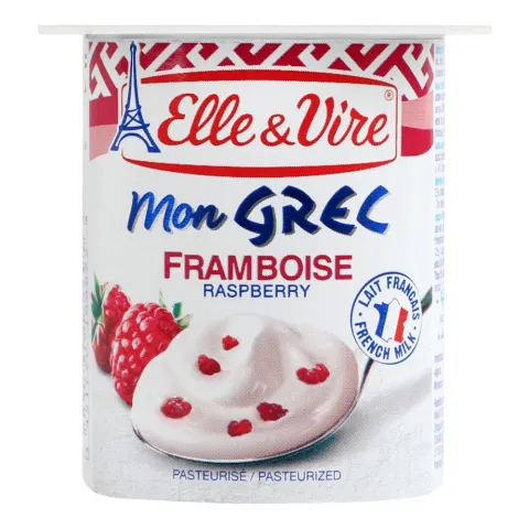 Десерт Elle and Vire 125 г грецький з малиною