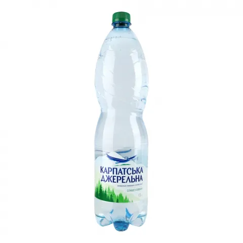 Вода Карпатська джерельна 1,5 л пл. сл./газ.