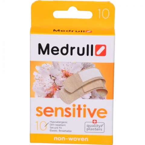 Пласт. Medrull Sensitive` из неткан. мат. 10 шт.`