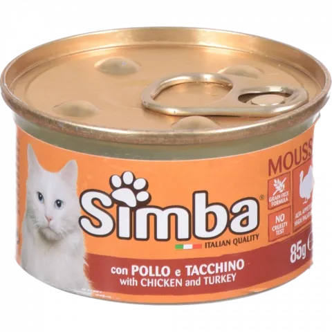 Корм д/котів Monge Simba 85 г курка та індичка