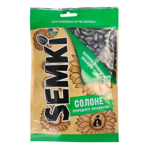Насіння соняш. Semki 165/180 г д/пак. не чищен. сол.