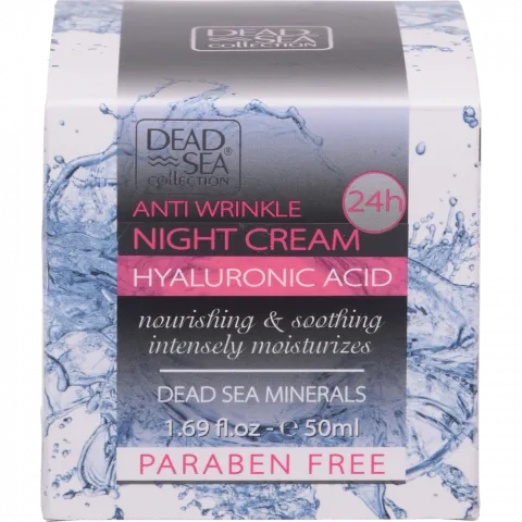 Крем Dead Sea Collection 50 мл ніч. п/зморшок з гіалуроновою кислотою та мінералами Мертвого моря