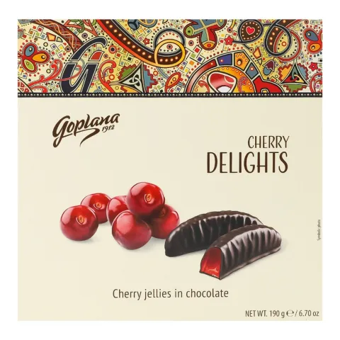 Желе Delights 190 г Вишня в шоколаді