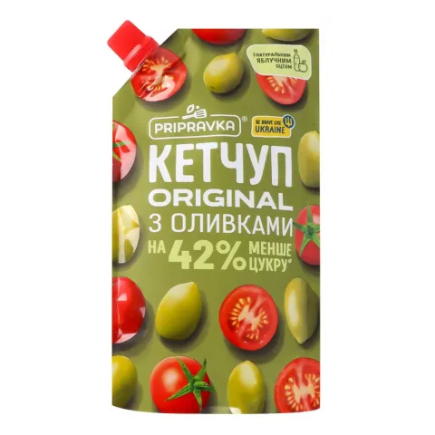 Кетчуп Pripravka 250 г д/пак. Original з оливками