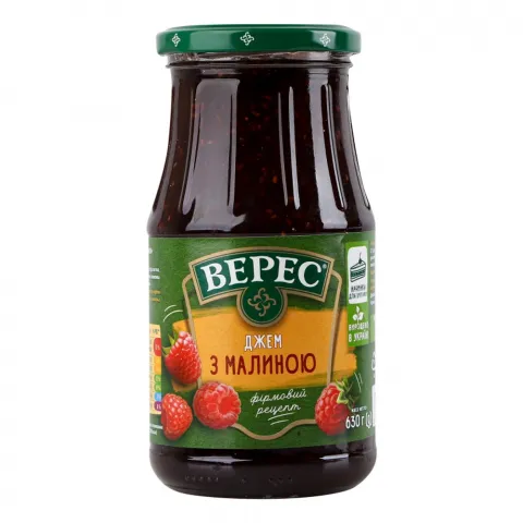 Джем Верес 630 г скл. з малиною
