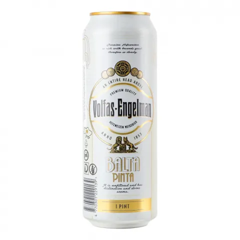 Пиво Volfas Engelman 0,568 л з/б Balta Pinta