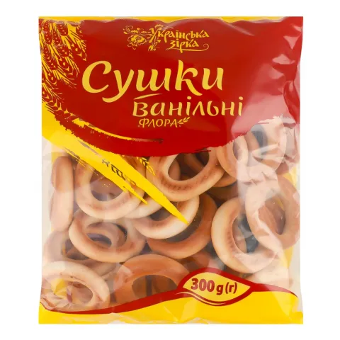 Сушки Українська Зірка 300 г Флора ванільні