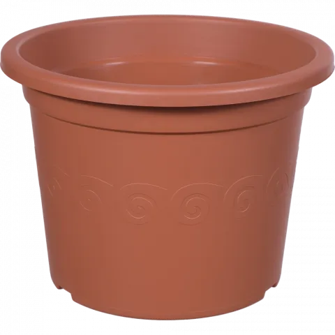 Горщик д/квітів PP PLASTICA 28 см теракотовий DP28-R624 И667 (Польща)