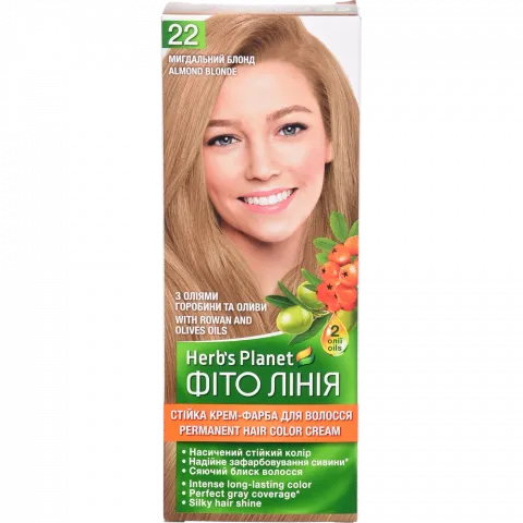 Фарба д/волосся Фіто Лінія Herb`s Planet  22 Мигдальний блонд