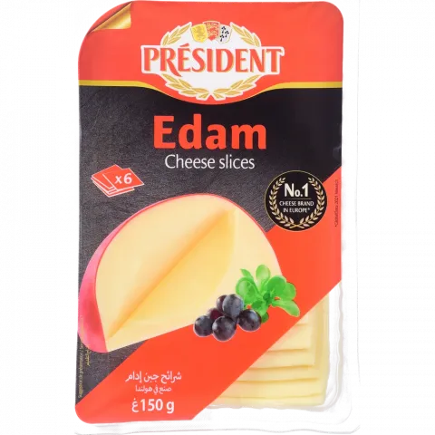 Сир Президент Едам 40 150 г нар.