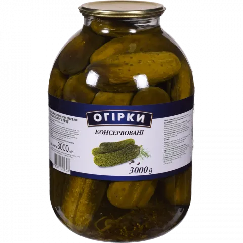 Конс Огірки 3 л /СКО