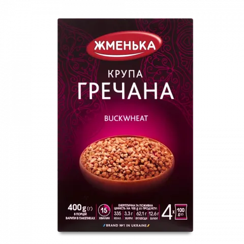 Крупа Жменька Гречана 400 г Ядриця