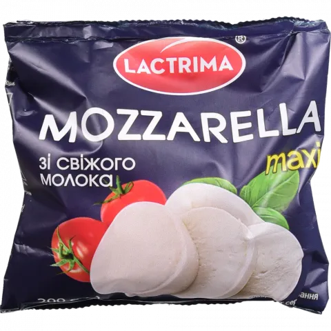 Сир Lactrima Моцарельні кульки 200 г максі