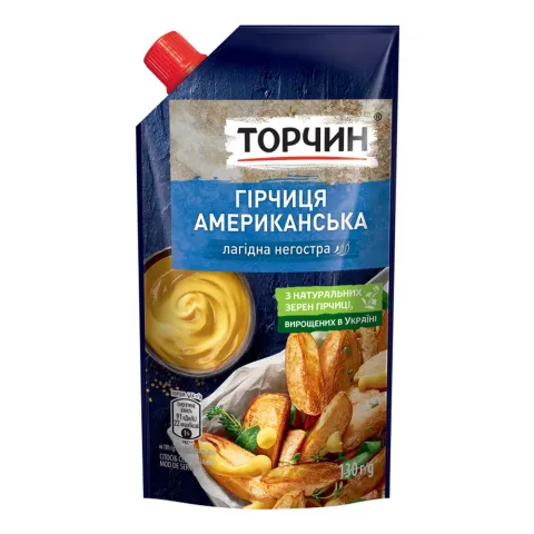 Гірчиця Торчин 130 г д/пак. Американська