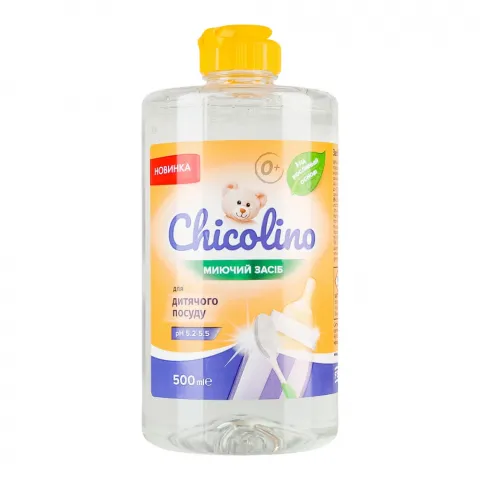 Засіб д/миття посуду Chicolino 500 мл дитячий