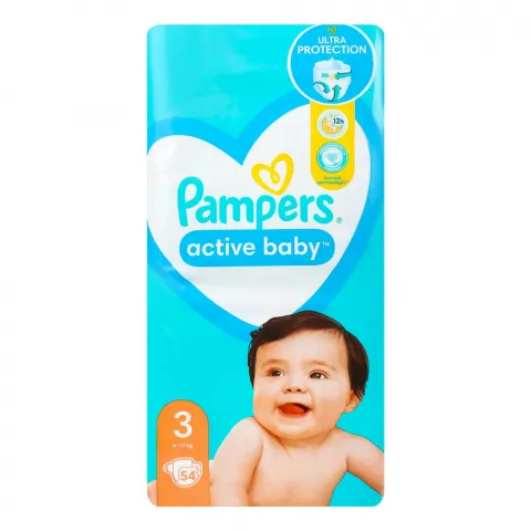 Підг. Pampers Active Baby 54 шт. Midi (6-10 кг)