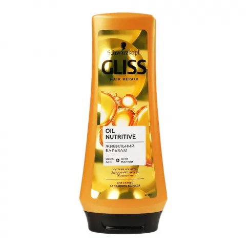Бальзам д/волосся Gliss 200 мл Oil Nutritive д/сух. та пошкодж. волосся
