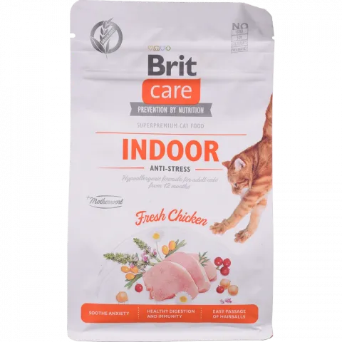 Корм д/котів Brit Care 400 г сух. Indoor Anti-stress
