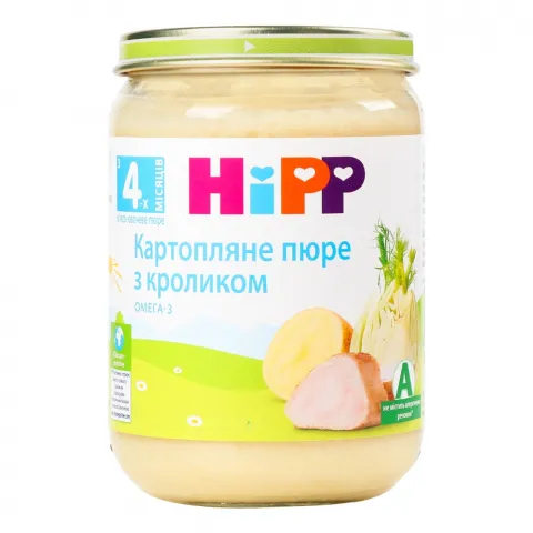 Пюре Hipp 190 г Кролик, карт., фенхель 6173