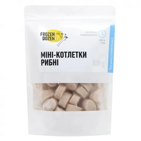 Котлетки Frozen Dazen 320 г міні рибні