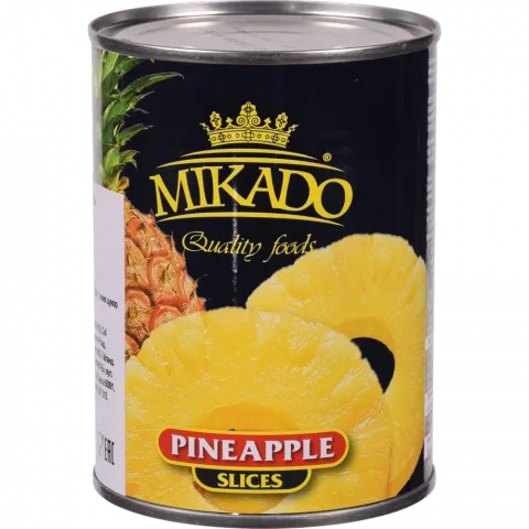 Конс ананас МІКАДО 565 г кільцями з/б (Індонезія) И480