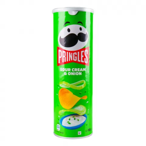 Чипси картопл. Pringles 165 г  Сир Сметана та цибуля (Бельгія)