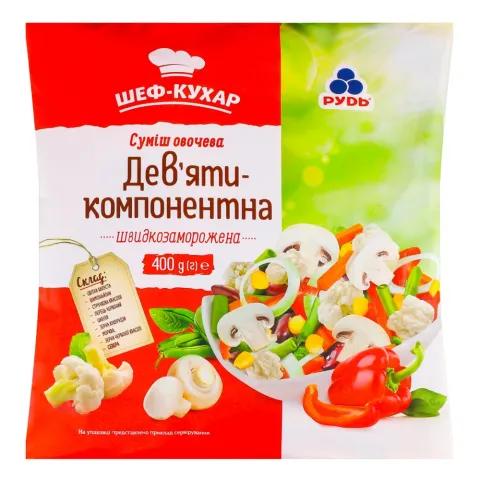 Св морож Суміш 9-ми компонентна Рудь 400 г