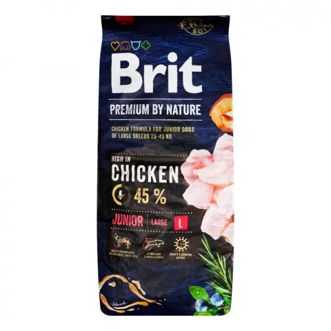 Корм д/цуценят Brit Premium 15 кг сух. д/собак вел. порід з куркою 170824