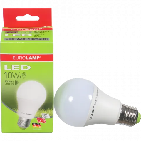 Лампа LED EuroLamp звичайна біла 10 Вт Е27