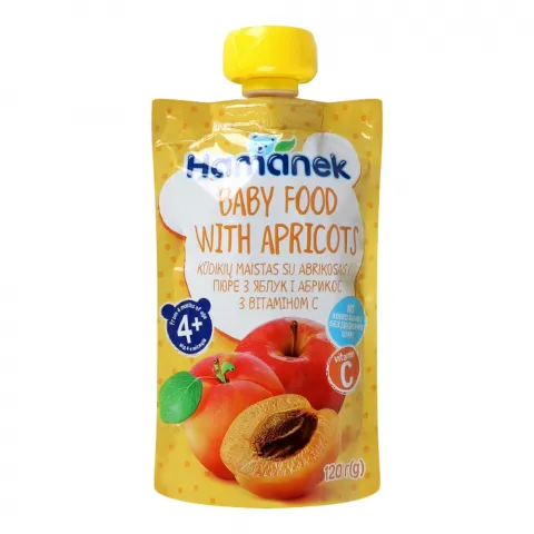 Пюре Hamanek 120 г д/пак. яблуко з абрикосом