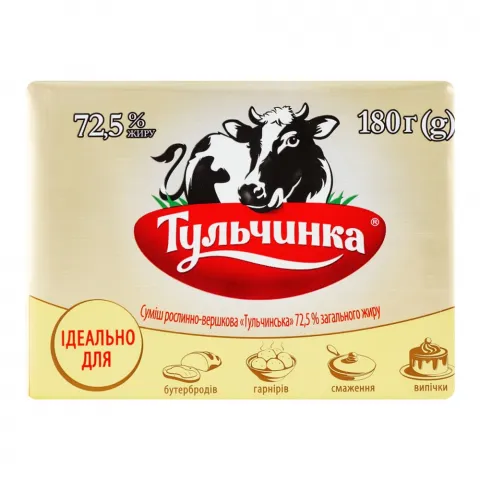 Суміш росл.-вершкова Тульчинка 72,5 180 г брикет 1 Тульчинська