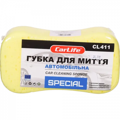 Губка д/миття автомобіля з великими порами SPECIAL CL-411