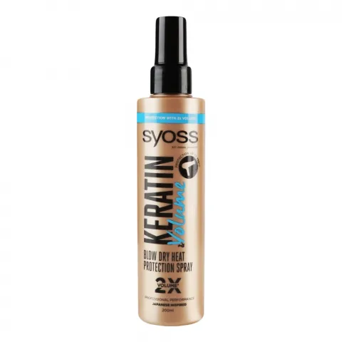 Спрей д/волосся Syoss 200 мл Keratin and Volume захист при сушінні феном