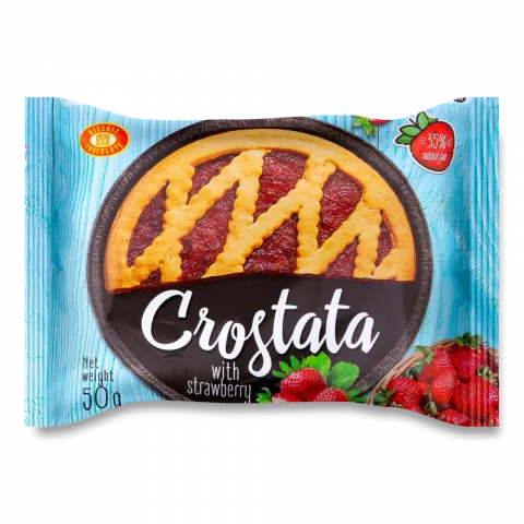 Пиріг ХБФ Crostata 50 г Полуниця
