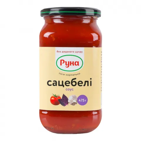 Соус Руна 475 г Сацебелі зі стевією